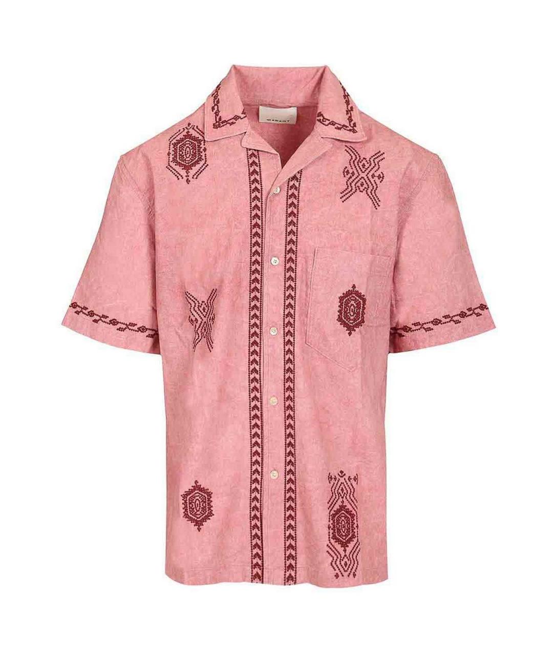 ISABEL MARANT Розовая хлопковая кэжуал рубашка, фото 1