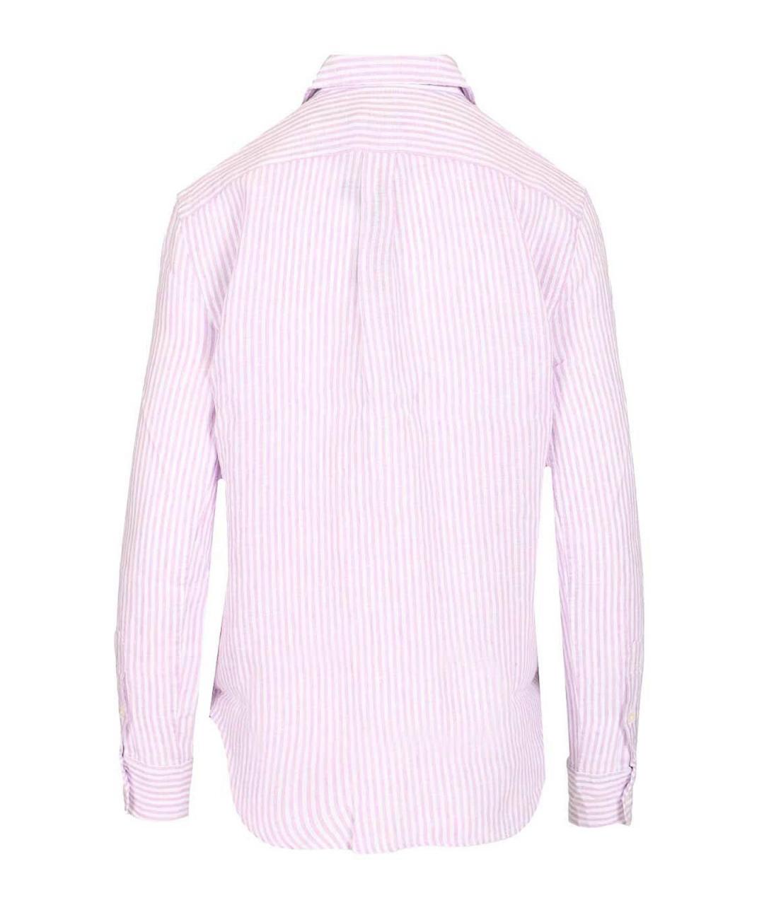POLO RALPH LAUREN Розовая льняная рубашка, фото 2
