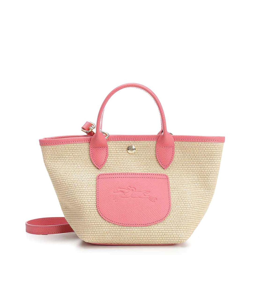 LONGCHAMP Бежевая тканевая сумка тоут, фото 1