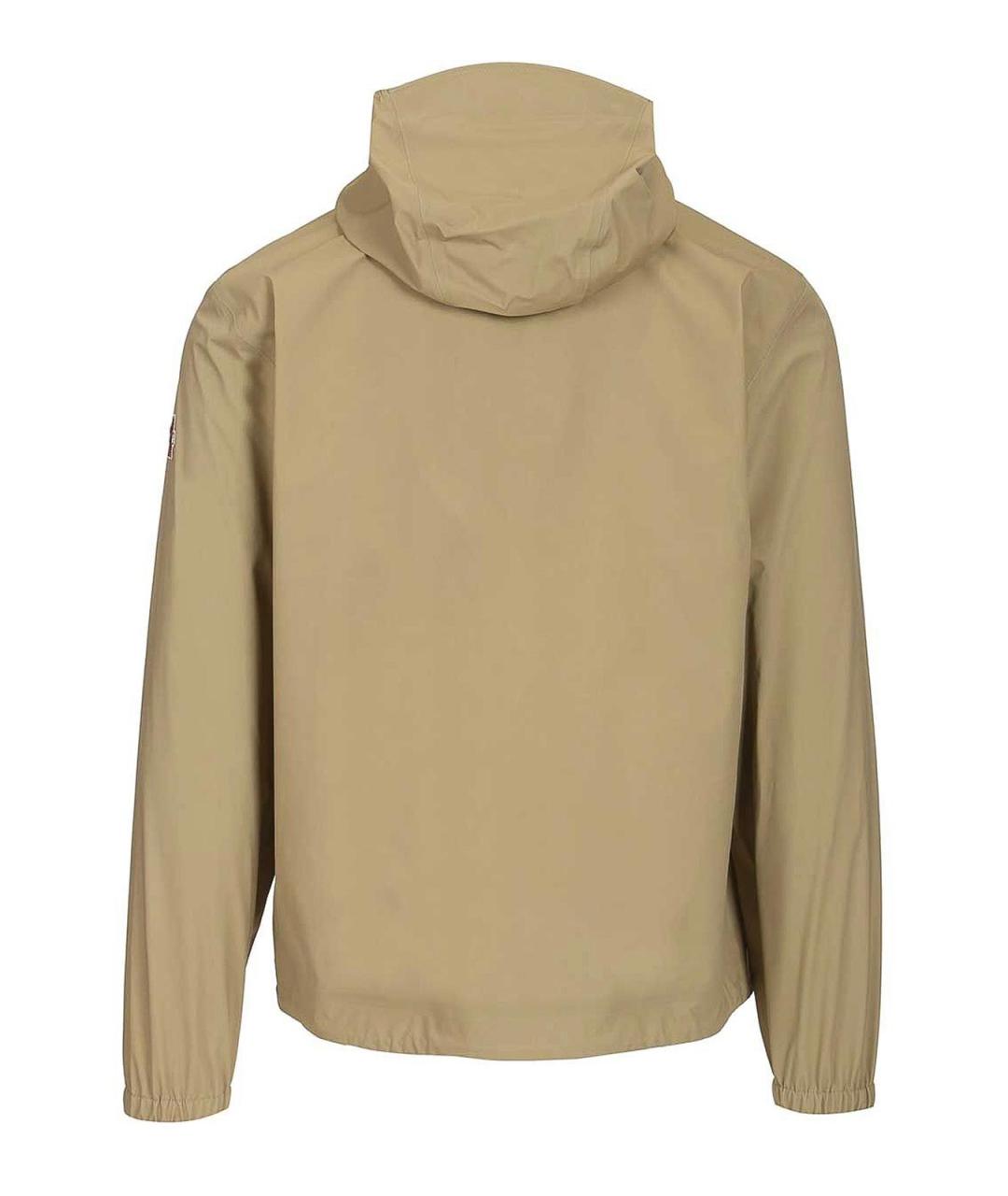 MONCLER Бежевая полиамидовая куртка, фото 2