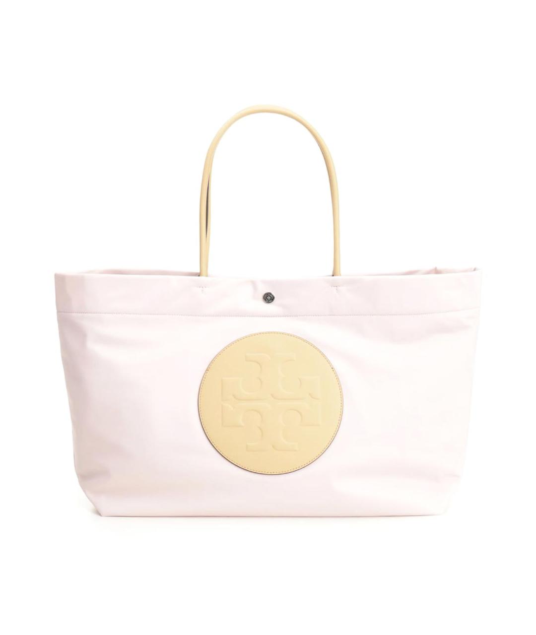 TORY BURCH Розовая синтетическая сумка тоут, фото 1