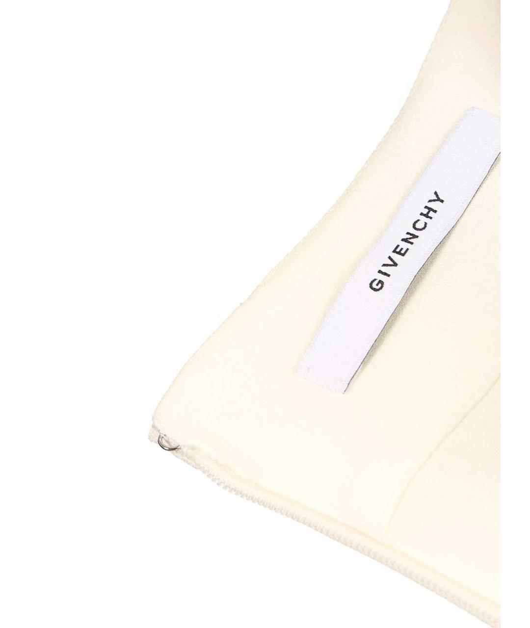 GIVENCHY Бежевое вискозное коктейльное платье, фото 6