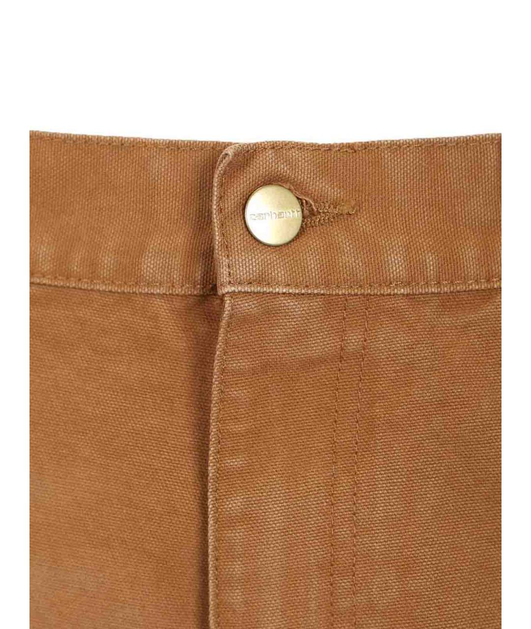 CARHARTT Коричневые хлопковые повседневные брюки, фото 4