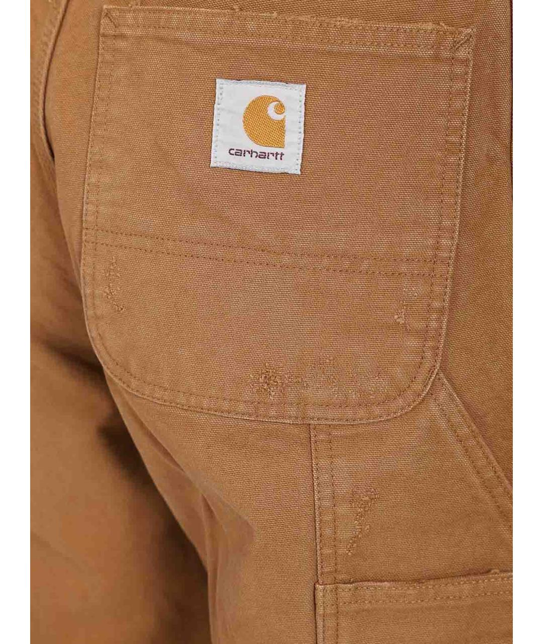 CARHARTT Коричневые хлопковые повседневные брюки, фото 5
