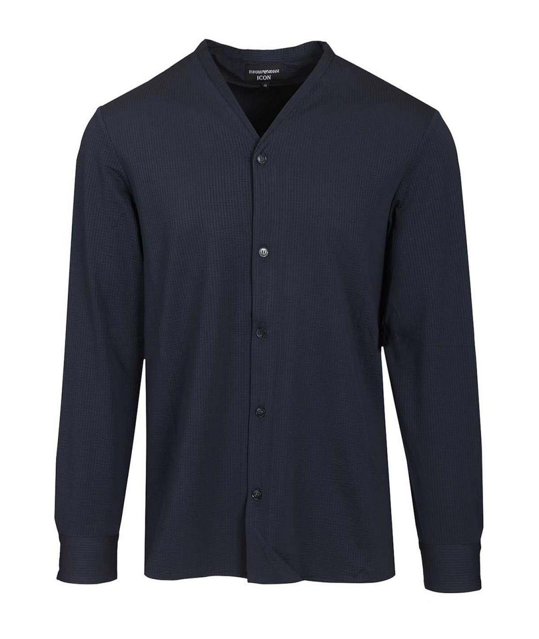 EMPORIO ARMANI Синяя кэжуал рубашка, фото 1
