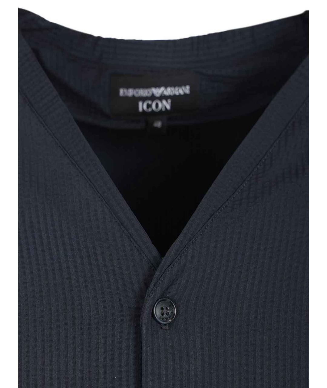 EMPORIO ARMANI Синяя кэжуал рубашка, фото 4