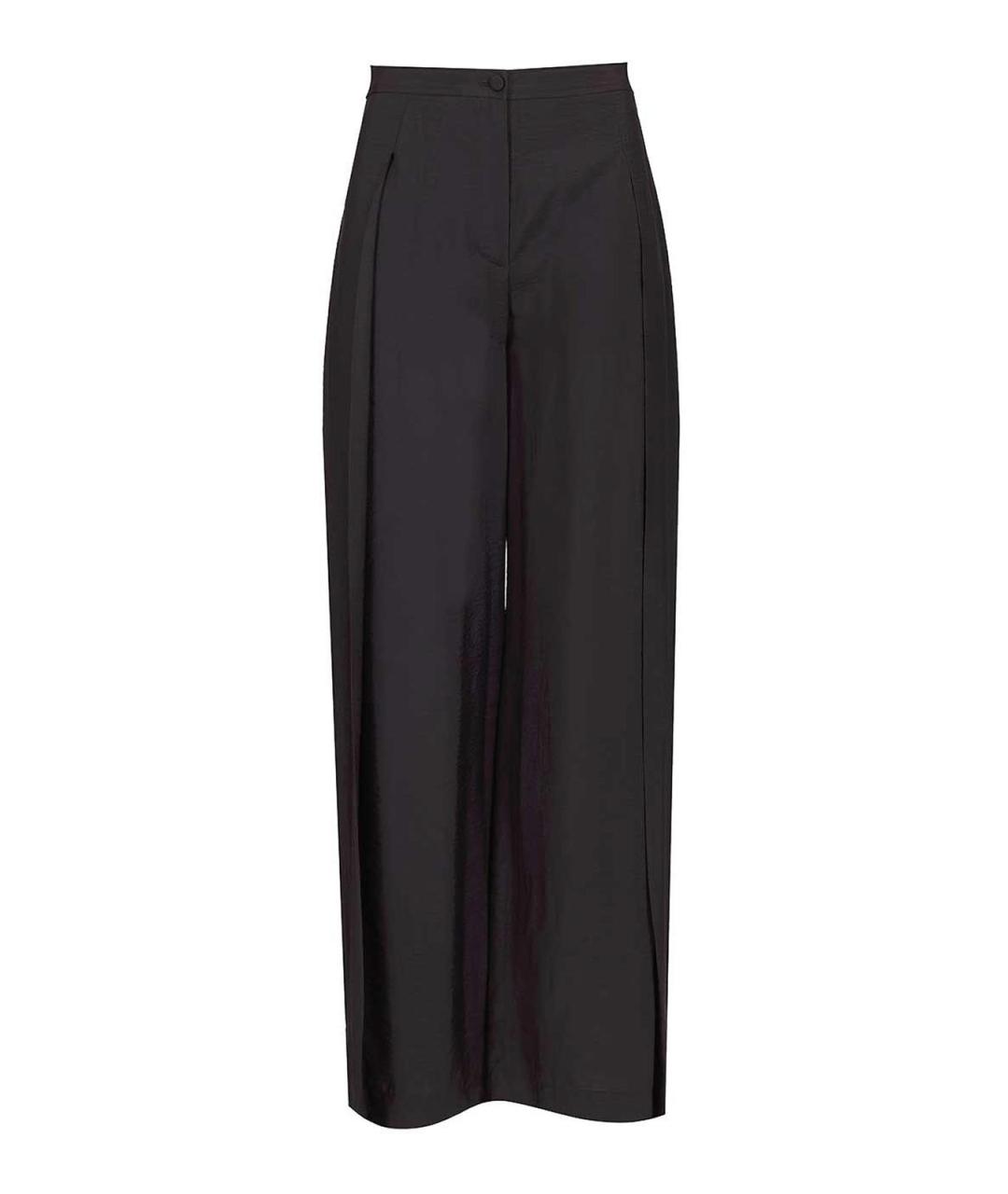 EMPORIO ARMANI Синие вискозные брюки широкие, фото 1