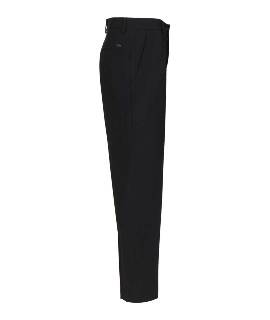 EMPORIO ARMANI Синие шерстяные повседневные брюки, фото 3