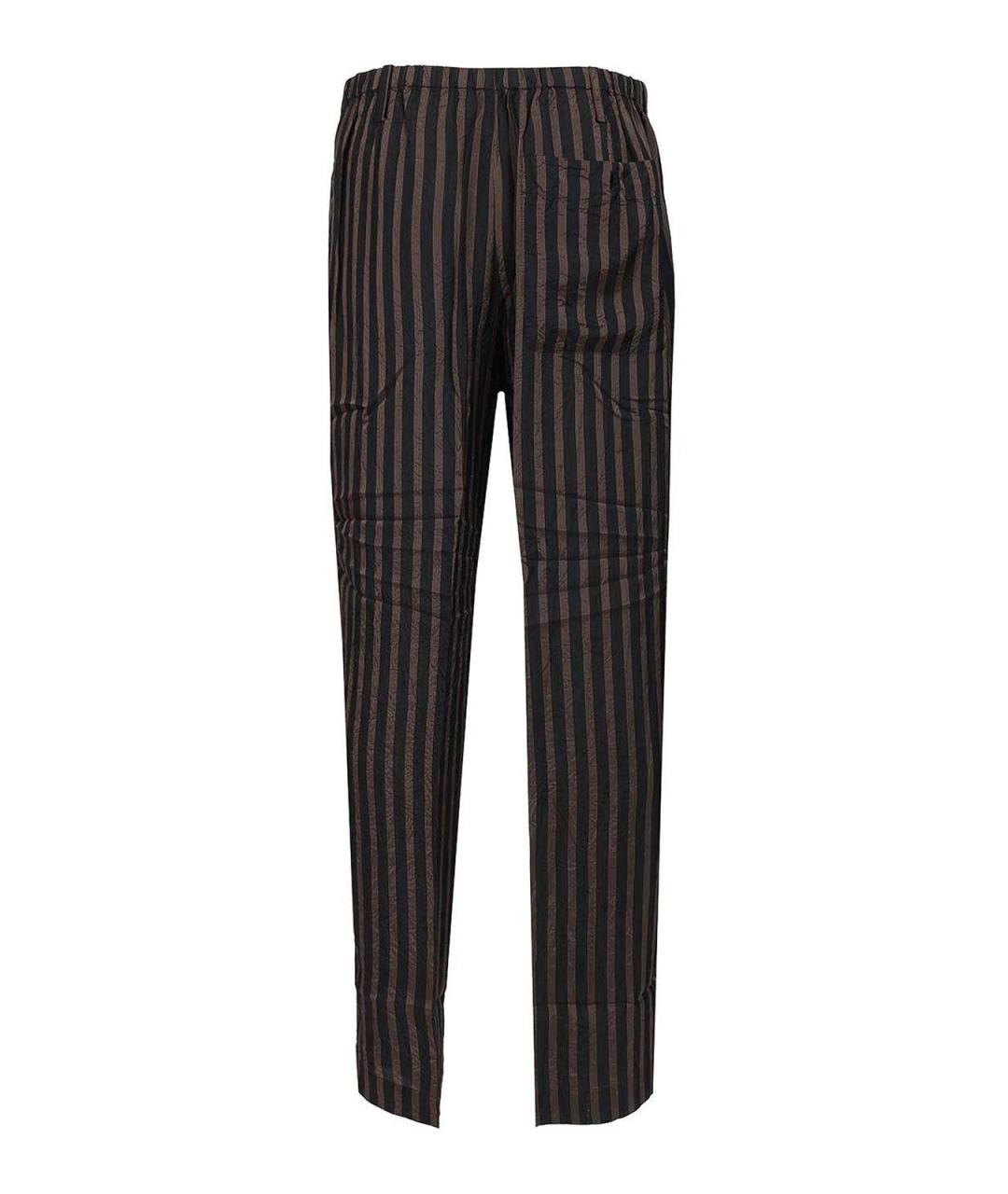 DRIES VAN NOTEN Мульти вискозные повседневные брюки, фото 2