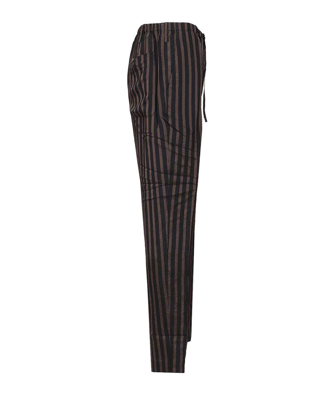 DRIES VAN NOTEN Мульти вискозные повседневные брюки, фото 3