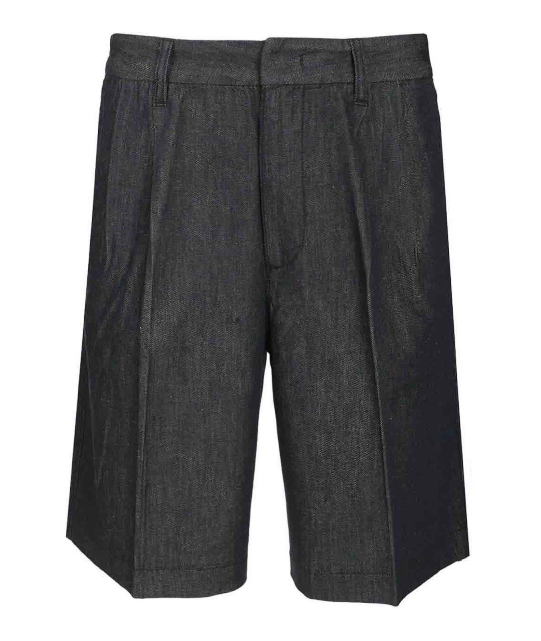 EMPORIO ARMANI Синие хлопковые шорты, фото 1