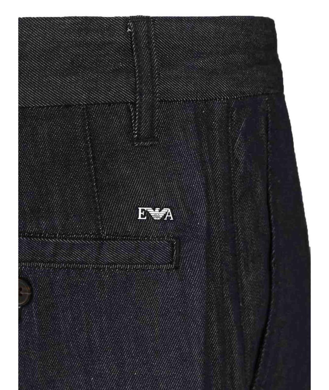 EMPORIO ARMANI Синие хлопковые шорты, фото 5