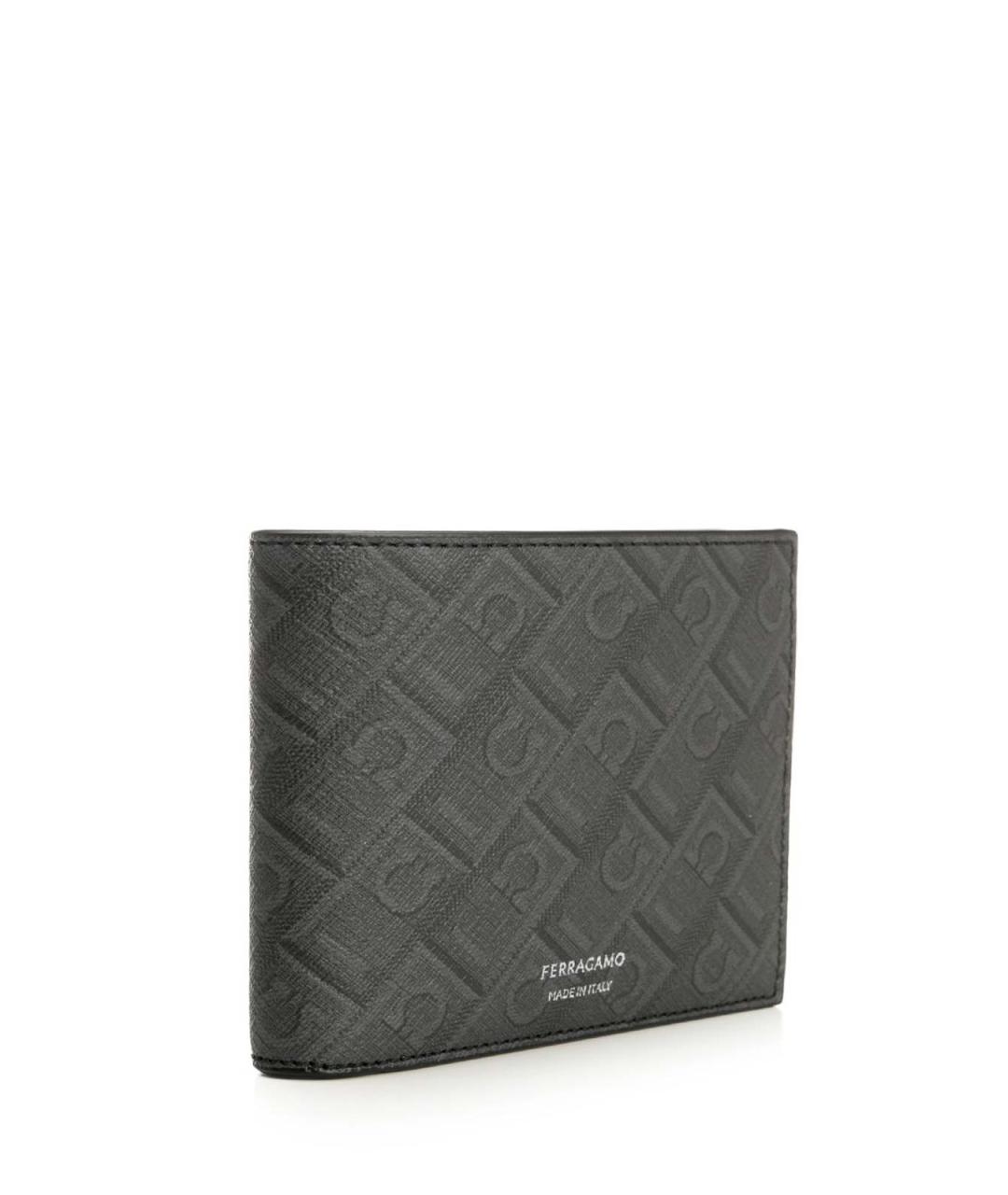 FERRAGAMO Серый кожаный кошелек, фото 2