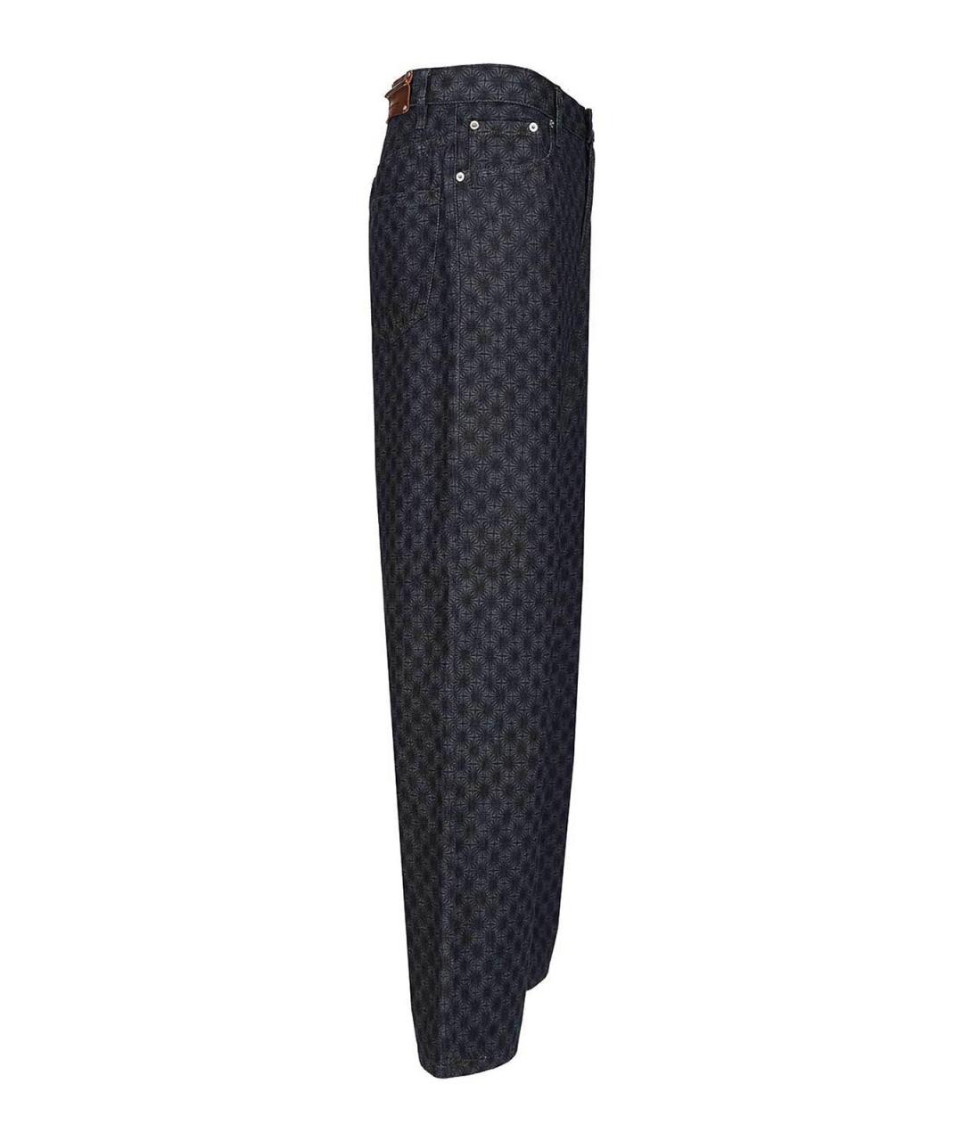 DRIES VAN NOTEN Синие хлопковые джинсы, фото 3