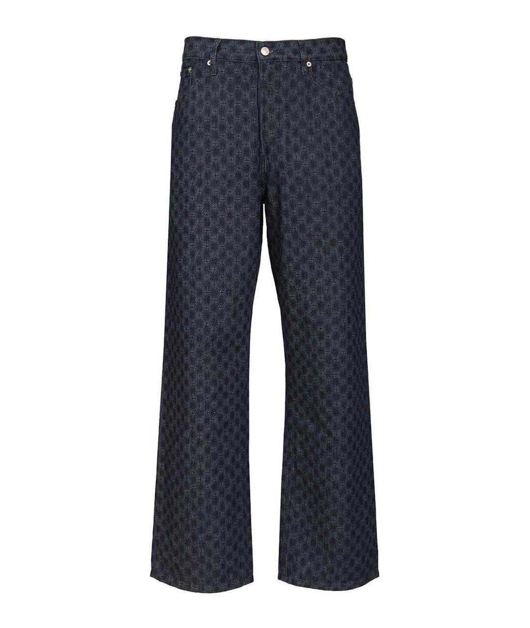 DRIES VAN NOTEN Синие хлопковые джинсы, фото 1