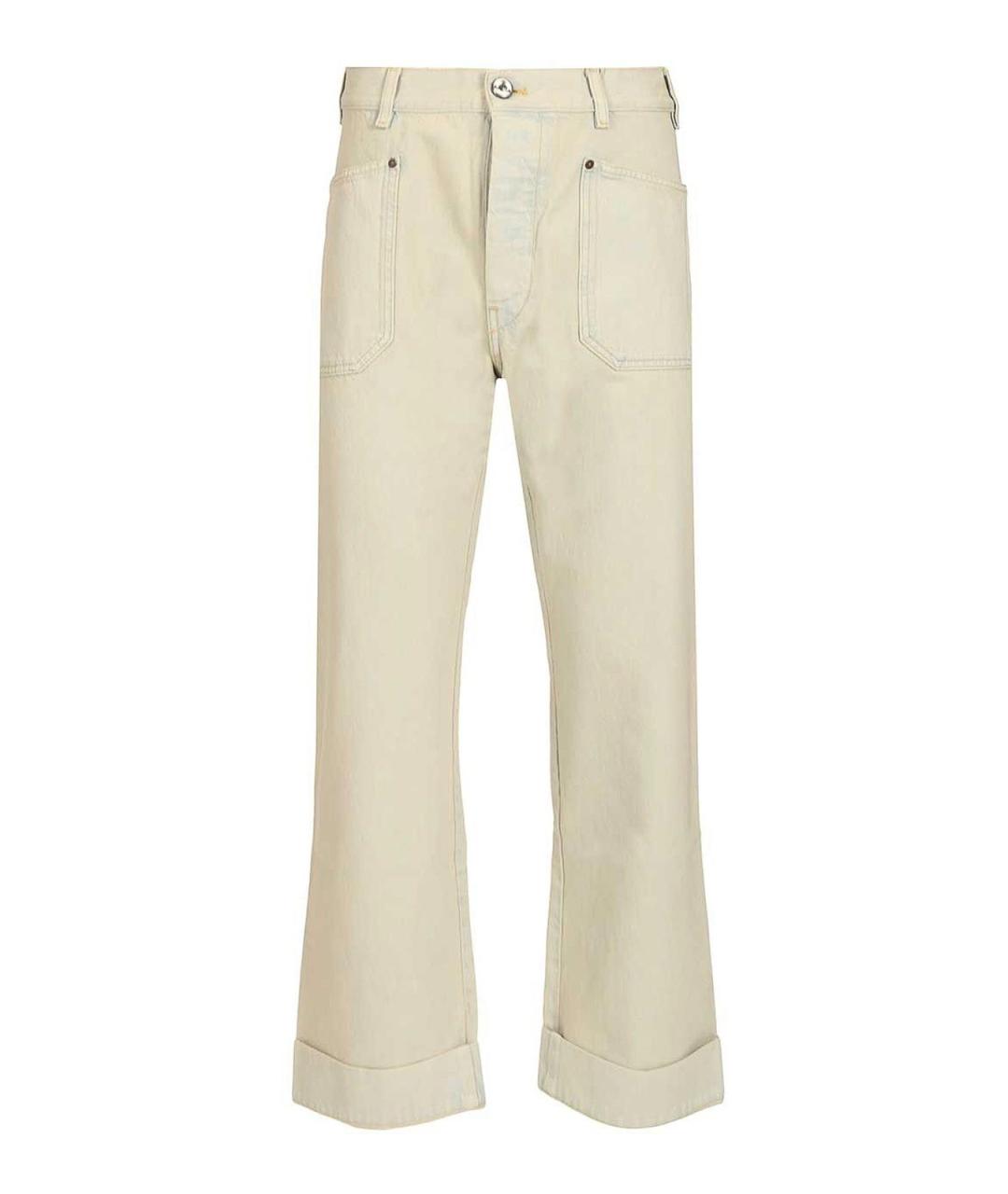 VIVIENNE WESTWOOD Голубые хлопковые прямые джинсы, фото 1