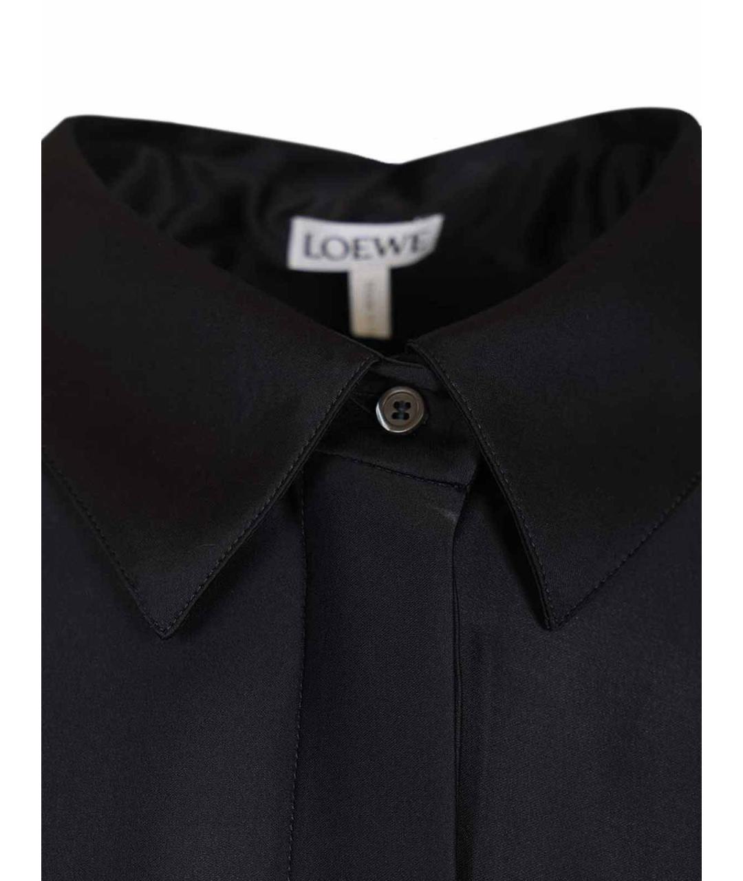 LOEWE Темно-синяя вискозная рубашка, фото 4