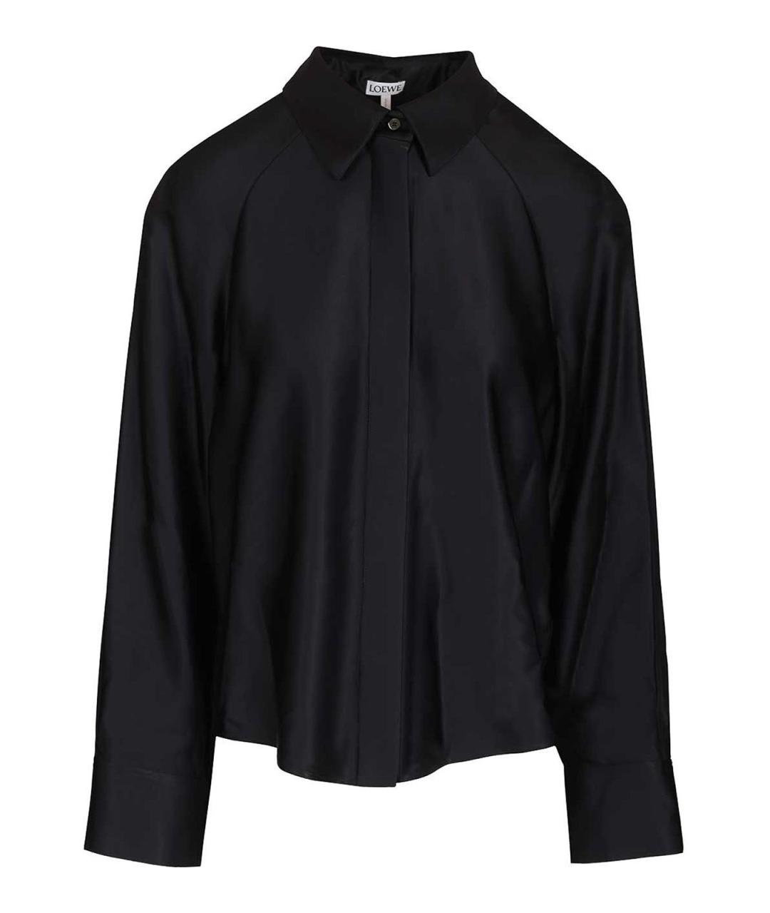 LOEWE Темно-синяя вискозная рубашка, фото 1
