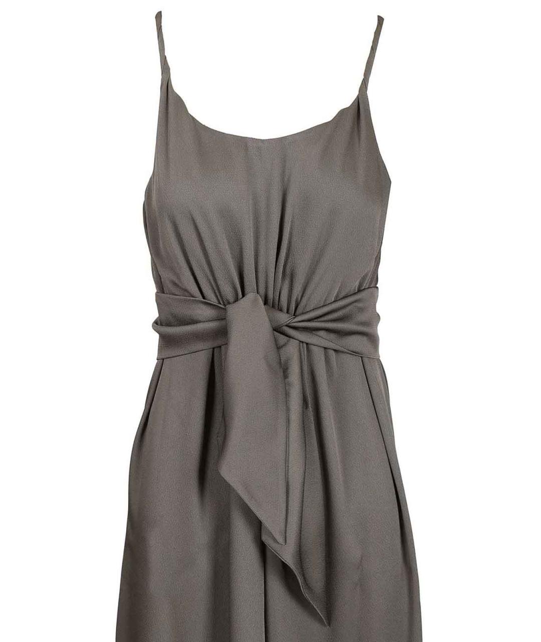 EMPORIO ARMANI Серое полиэстеровое платье, фото 4