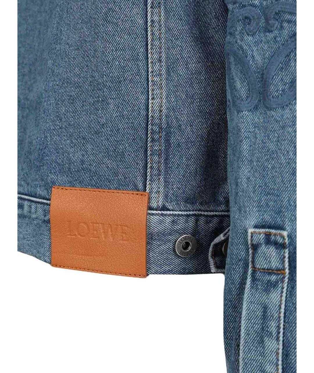 LOEWE Голубая хлопковая куртка, фото 7