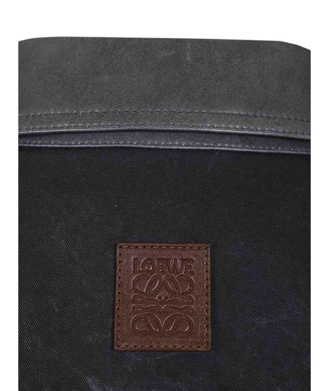 LOEWE Синяя кожаная куртка, фото 7