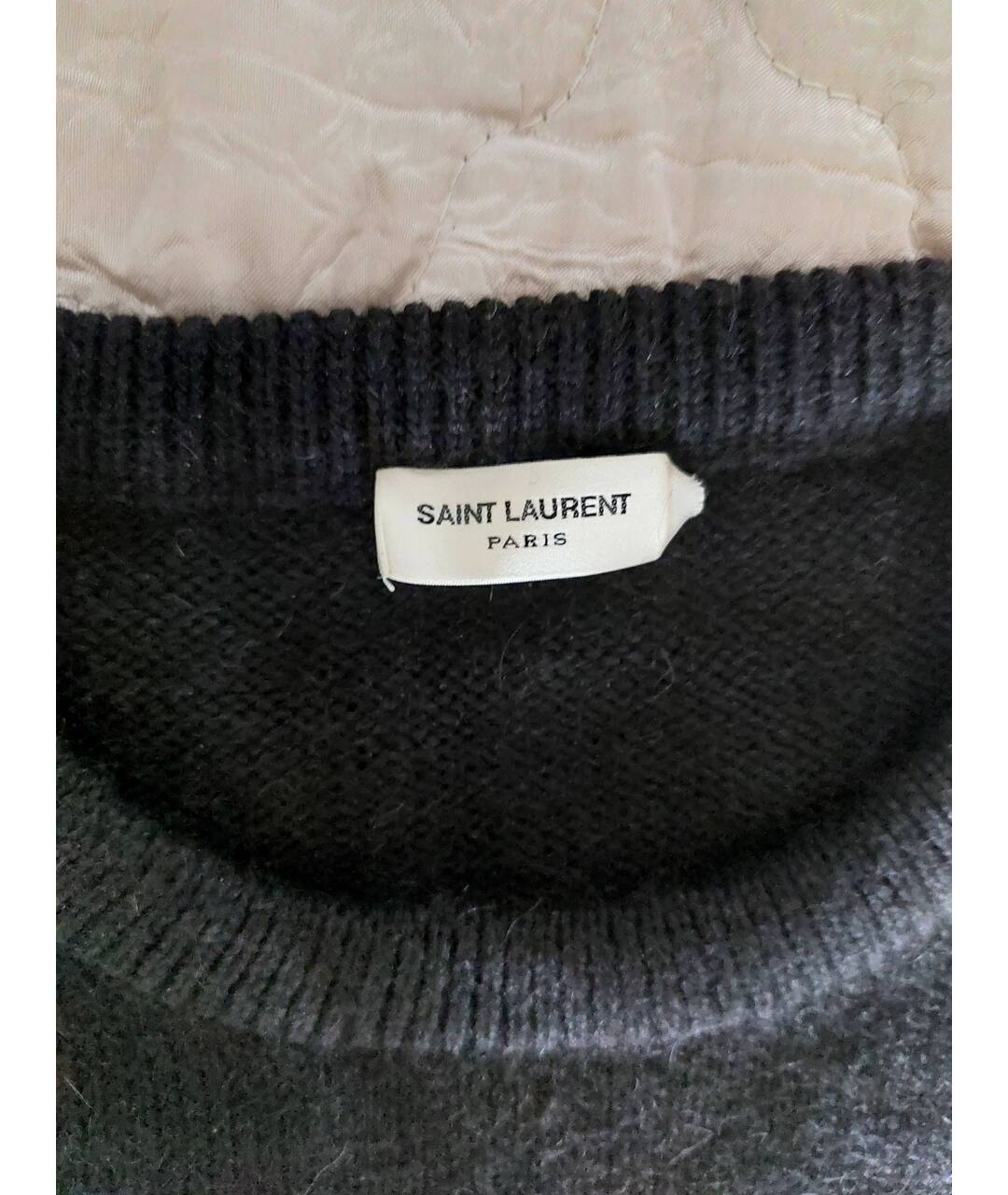 SAINT LAURENT Черный шерстяной джемпер / свитер, фото 3