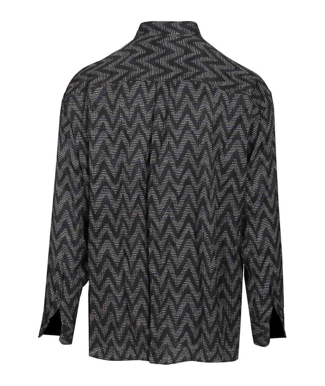 GIORGIO ARMANI Синяя шелковая классическая рубашка, фото 2
