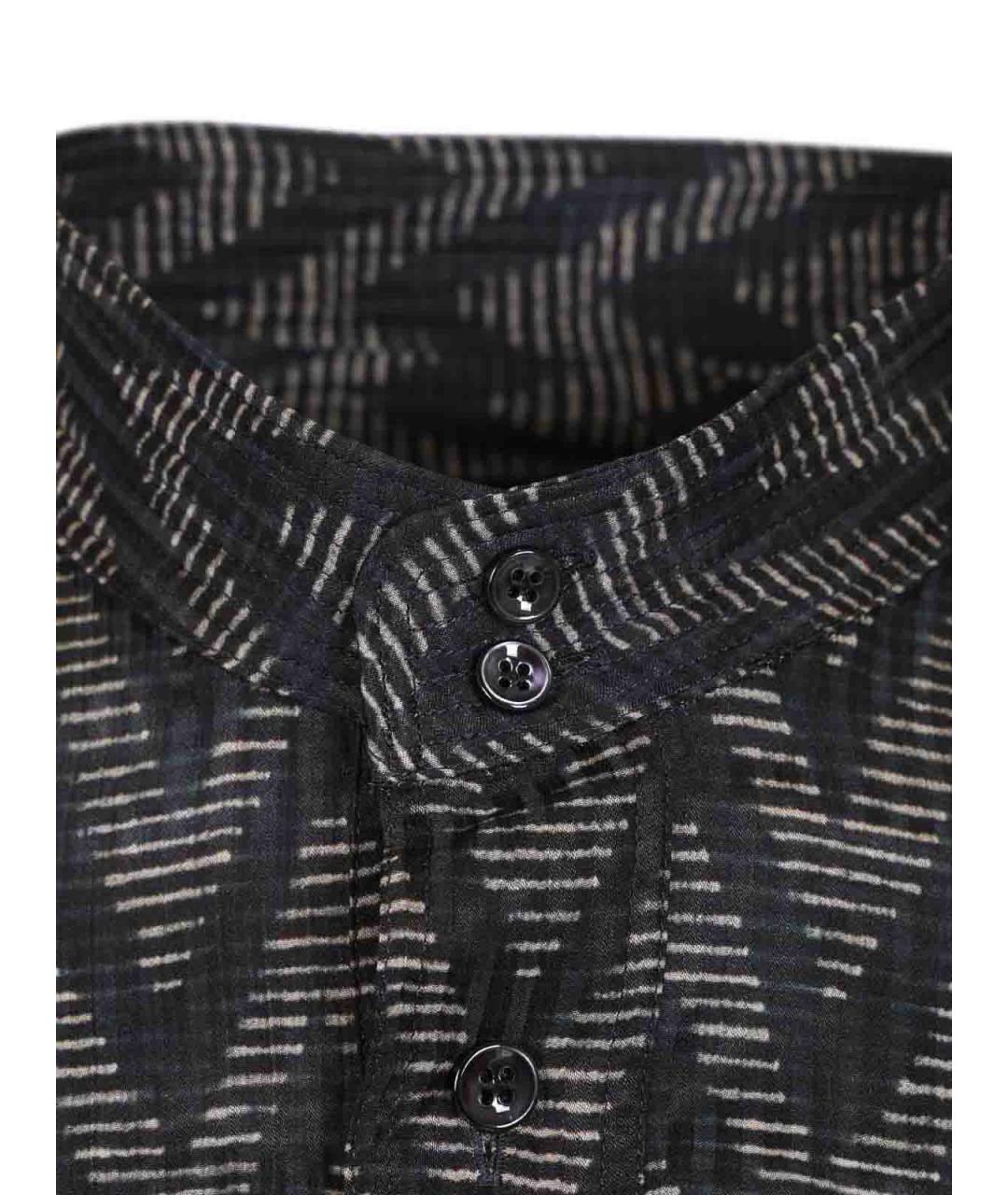 GIORGIO ARMANI Синяя шелковая классическая рубашка, фото 4