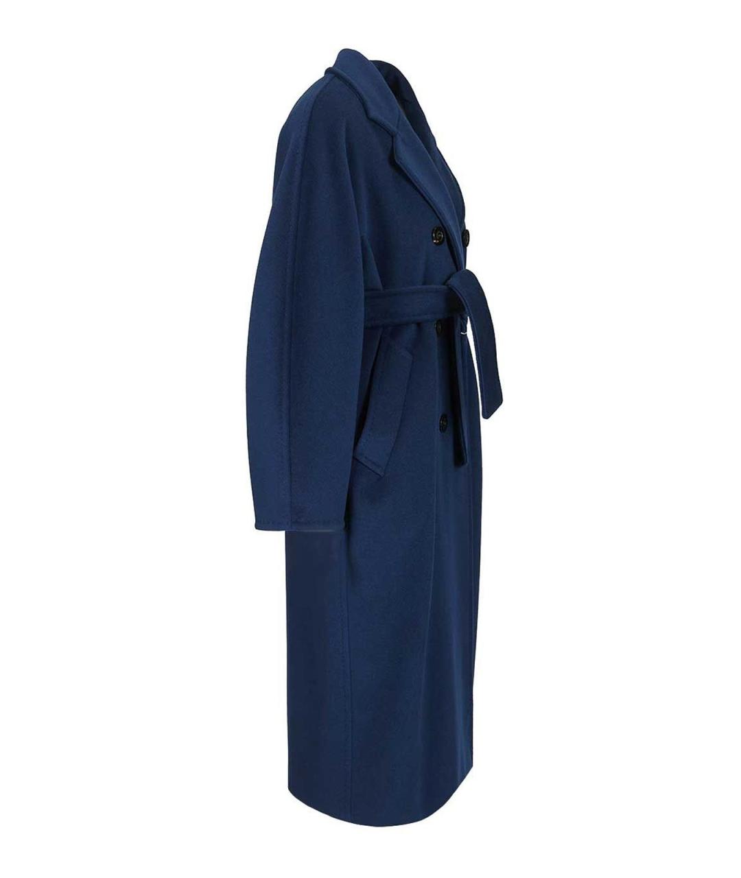 MAX MARA Синее кашемировое пальто, фото 3