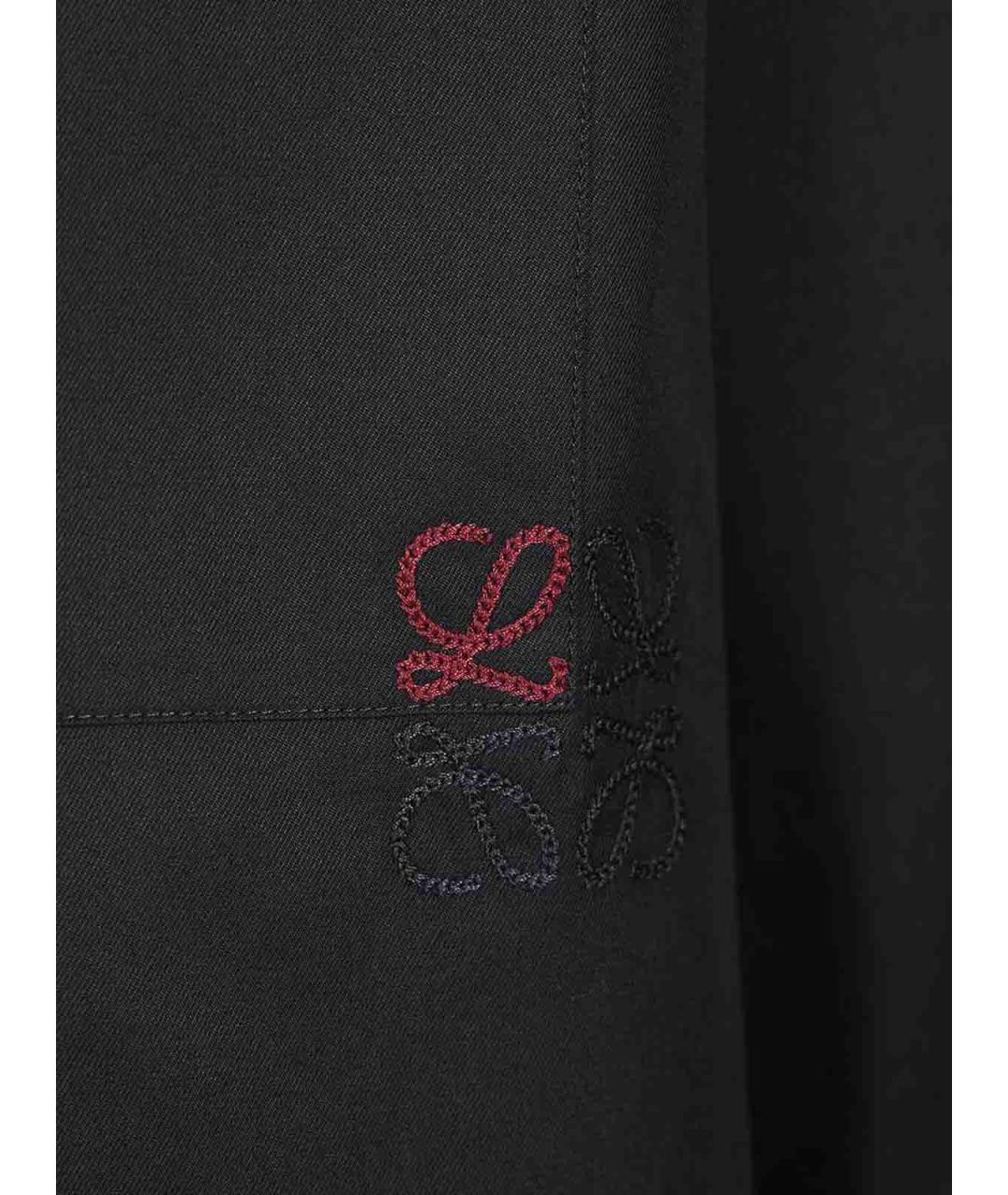 LOEWE Темно-синяя хлопковая классическая рубашка, фото 5