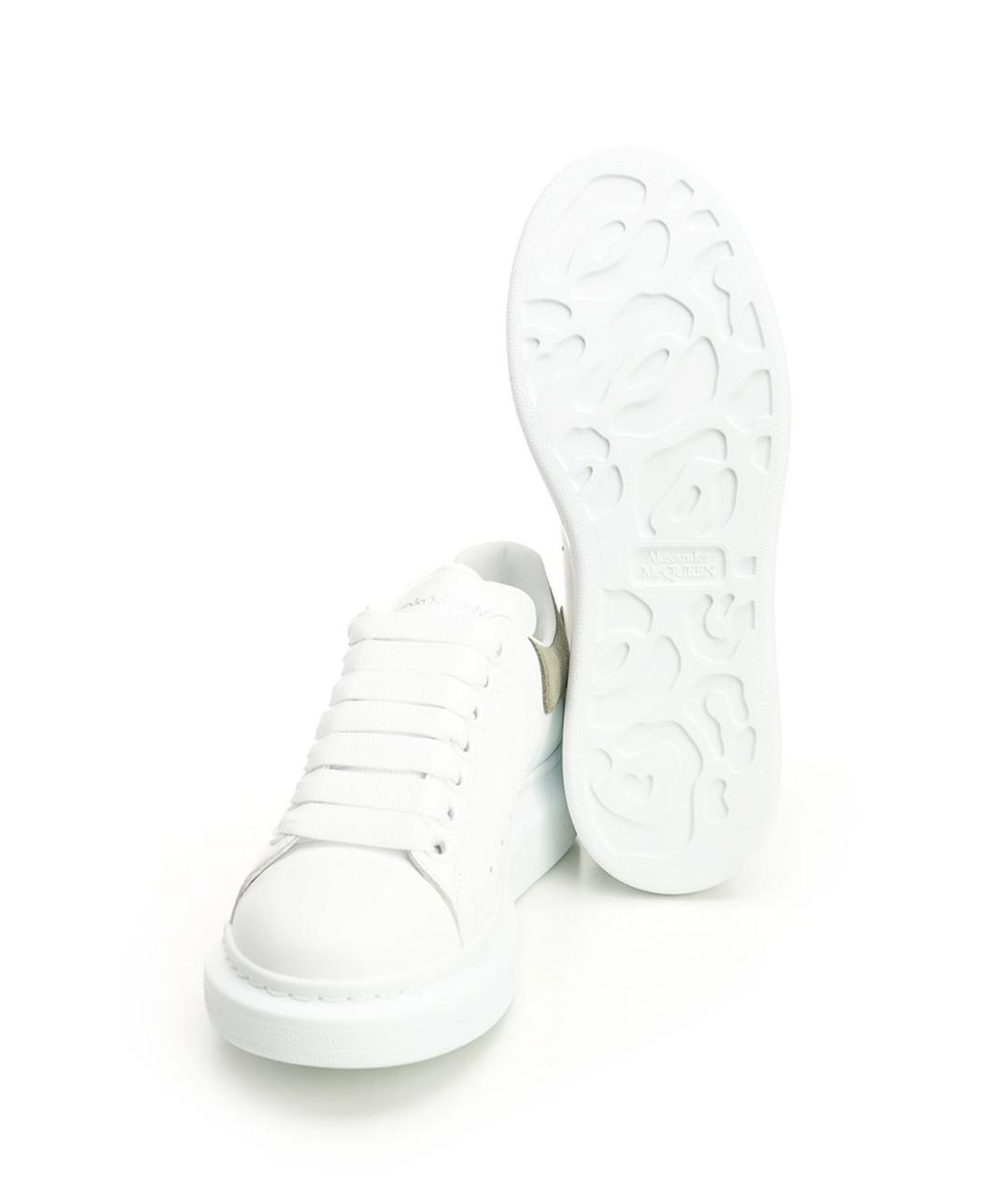 ALEXANDER MCQUEEN Белые кожаные кеды, фото 5