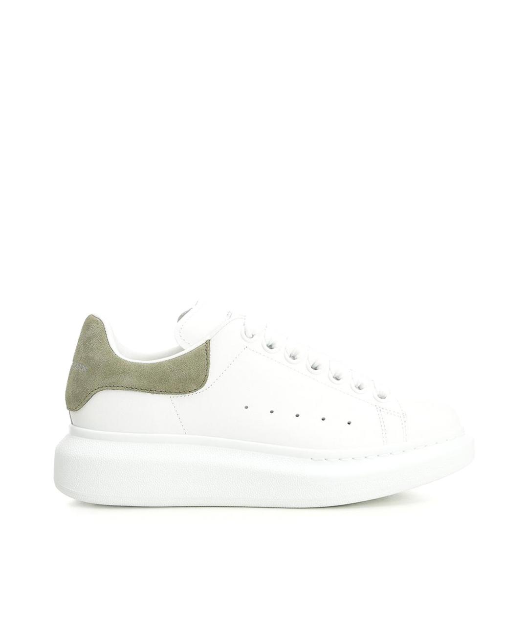 ALEXANDER MCQUEEN Белые кожаные кеды, фото 1