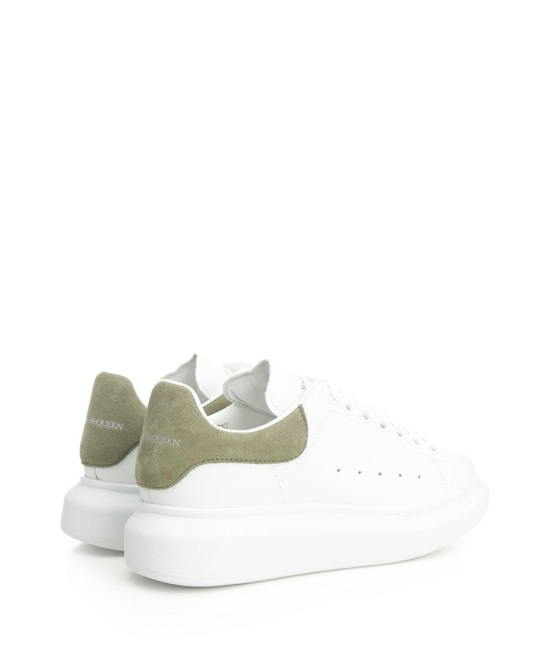ALEXANDER MCQUEEN Белые кожаные кеды, фото 3