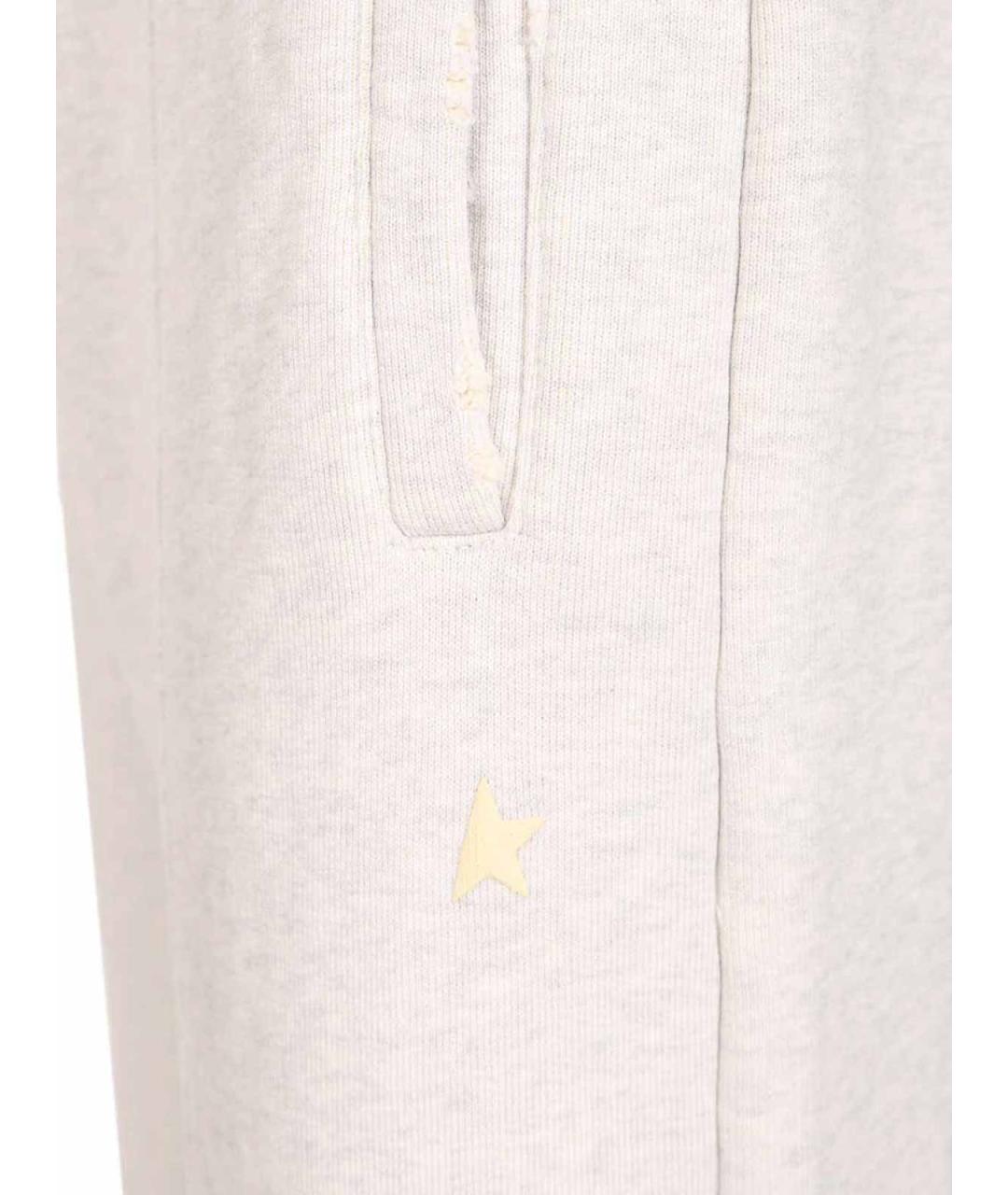 GOLDEN GOOSE DELUXE BRAND Серые хлопковые повседневные брюки, фото 5