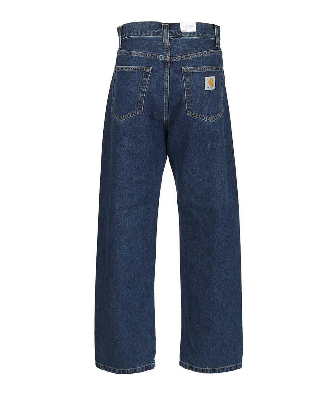 CARHARTT Синие хлопковые прямые джинсы, фото 2