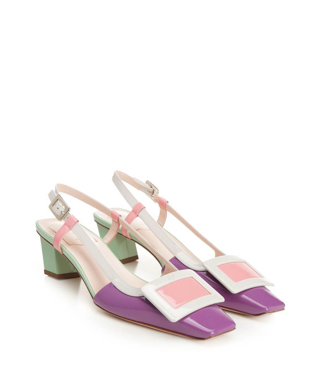 ROGER VIVIER Мульти туфли из лакированной кожи, фото 2