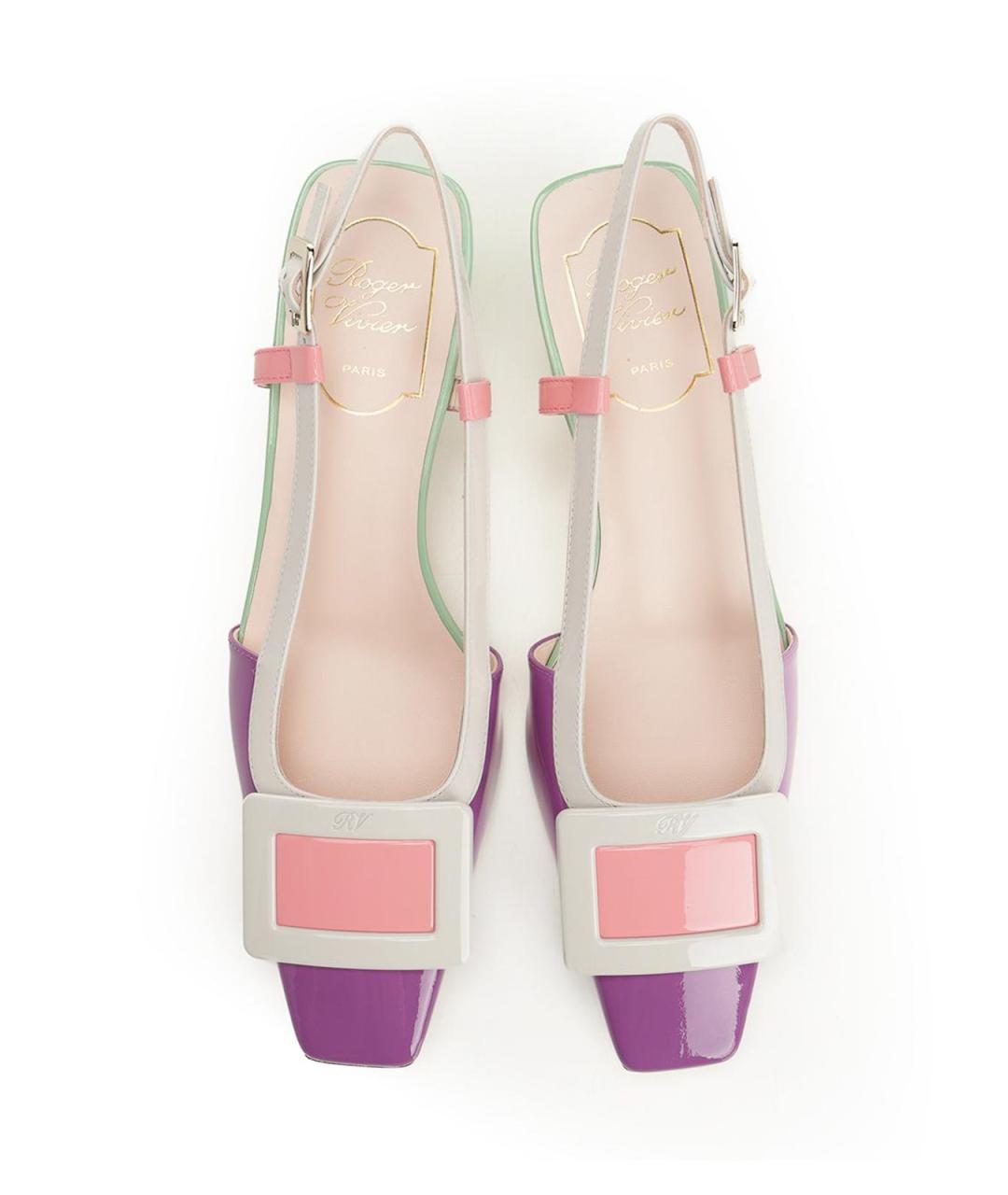 ROGER VIVIER Мульти туфли из лакированной кожи, фото 5