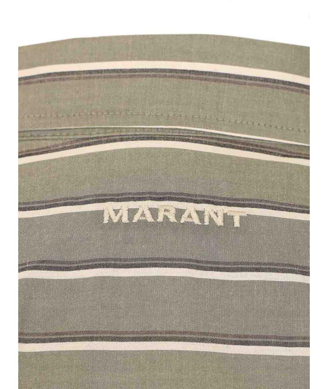 ISABEL MARANT Зеленая хлопковая кэжуал рубашка, фото 4