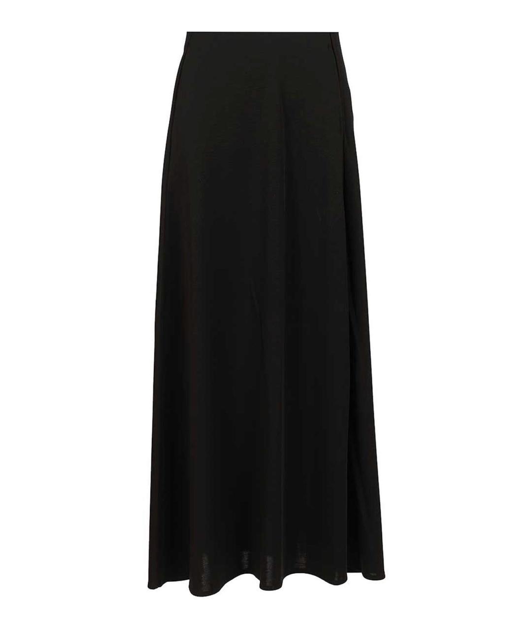 MAX MARA Черная шерстяная юбка макси, фото 1
