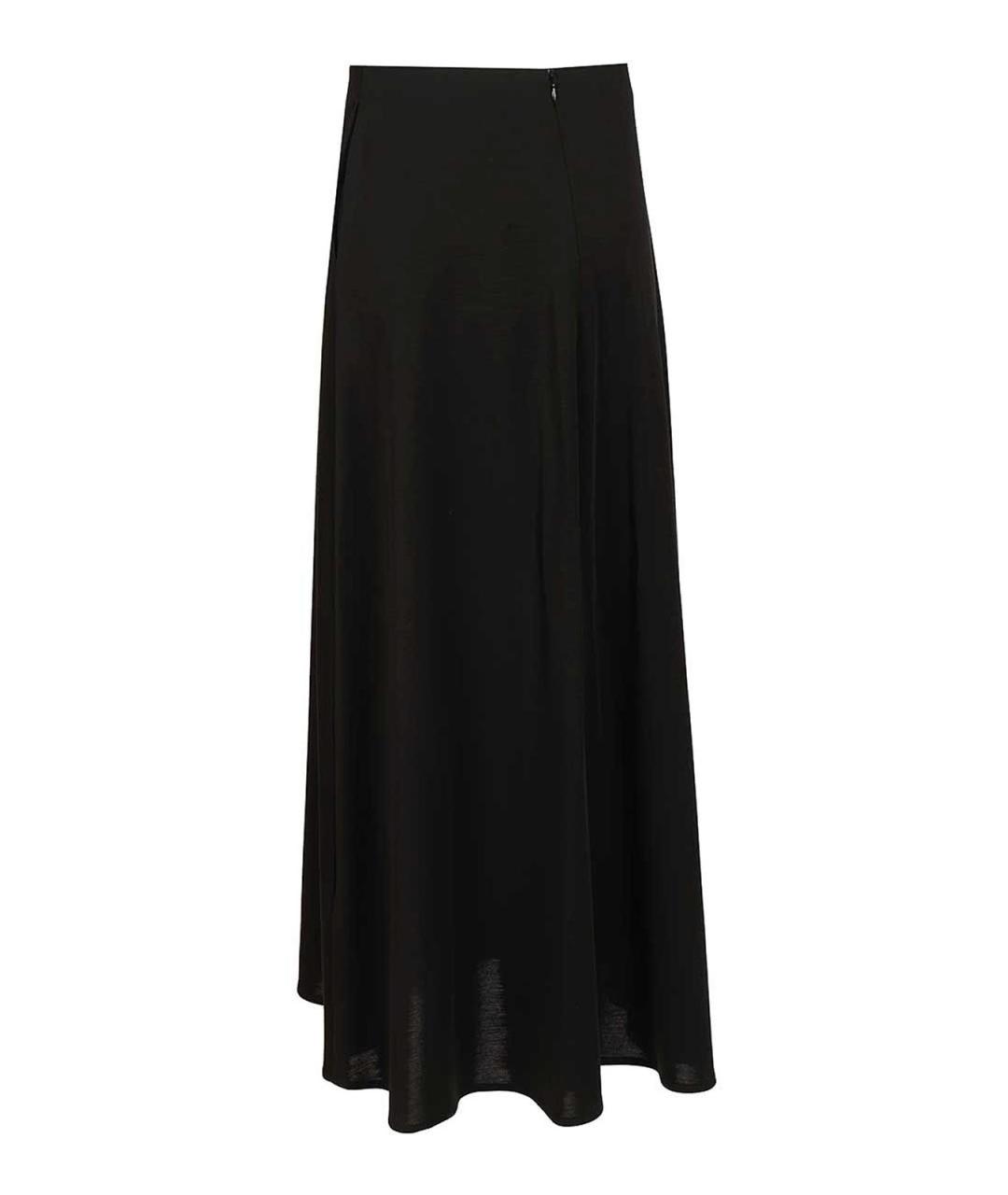 MAX MARA Черная шерстяная юбка макси, фото 2