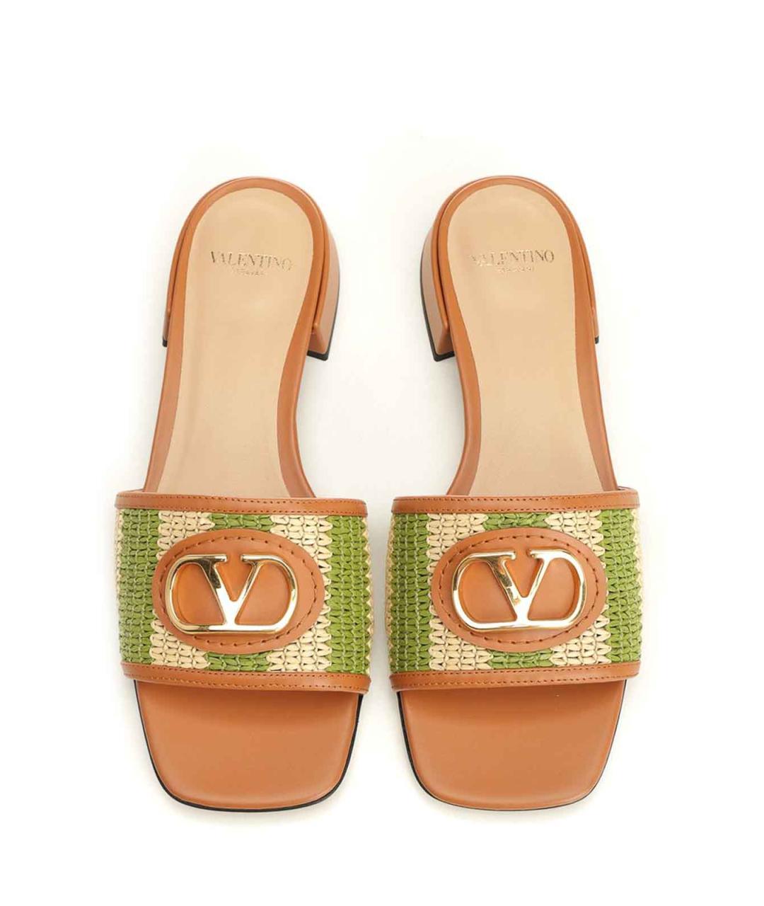VALENTINO Зеленые шлепанцы, фото 5