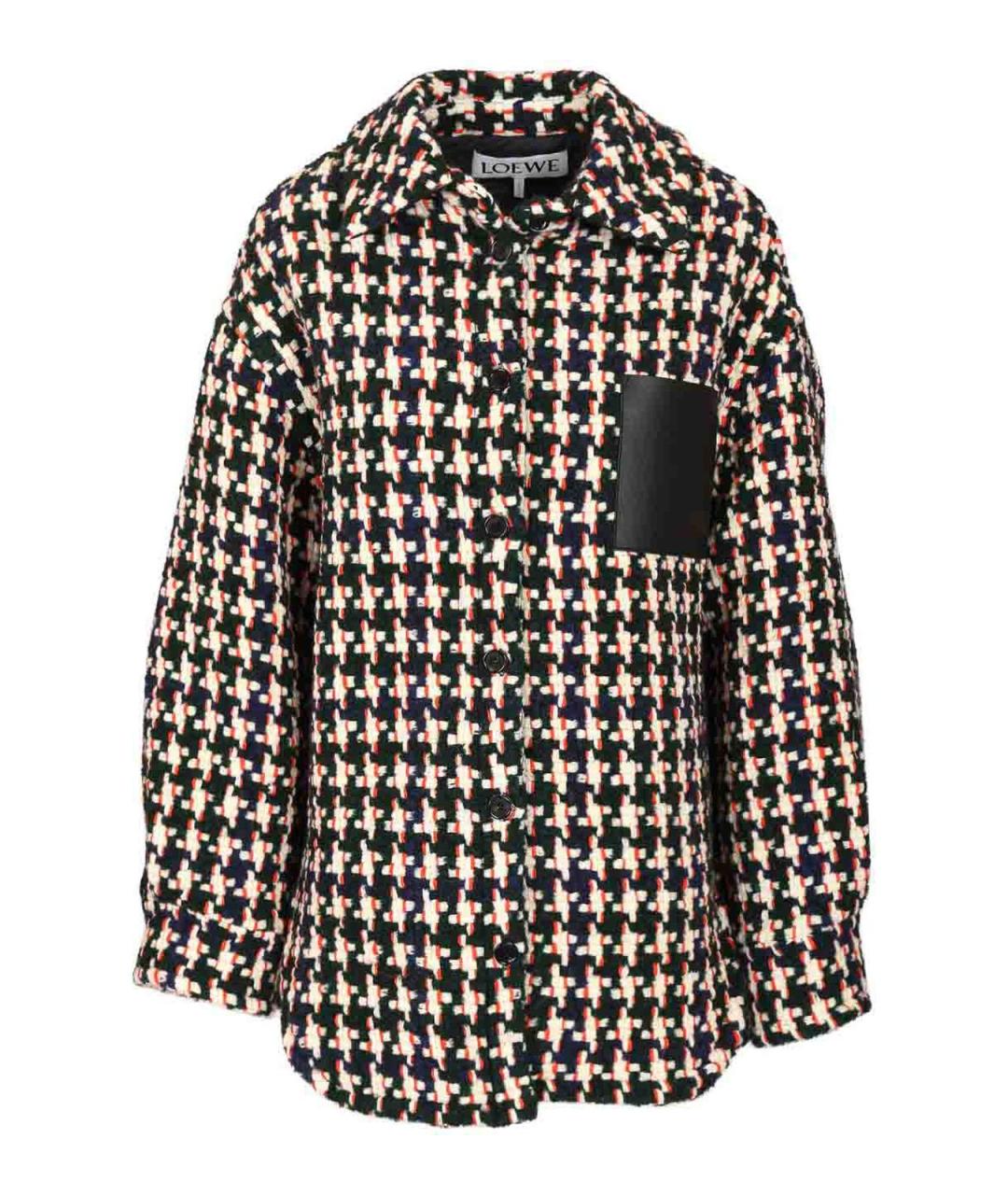 LOEWE Мульти шерстяная куртка, фото 1