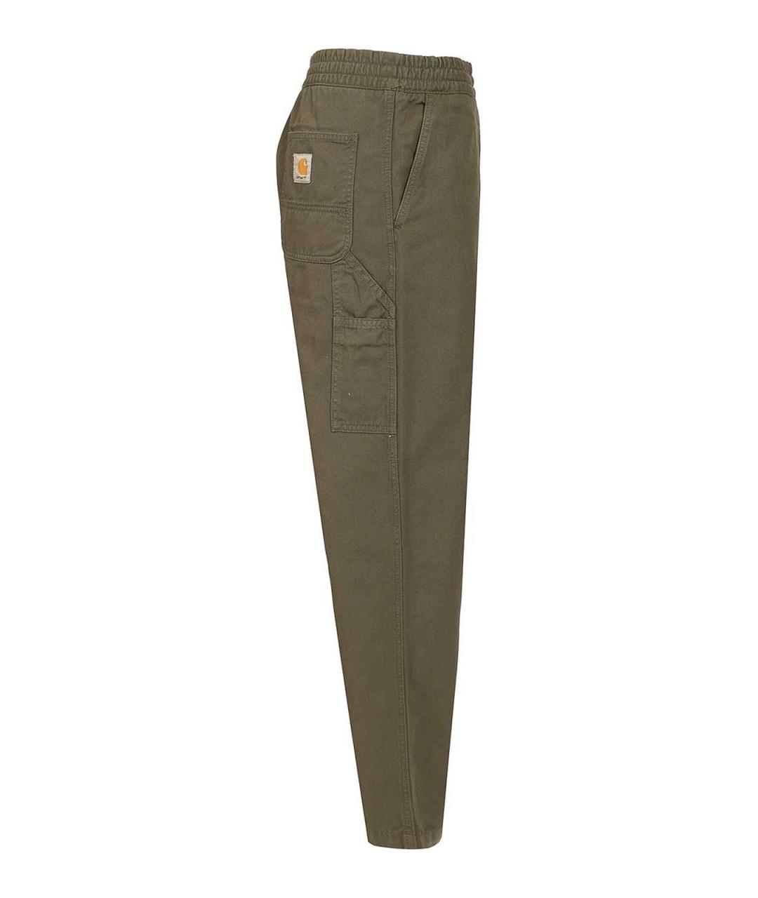 CARHARTT Хаки хлопковые повседневные брюки, фото 3
