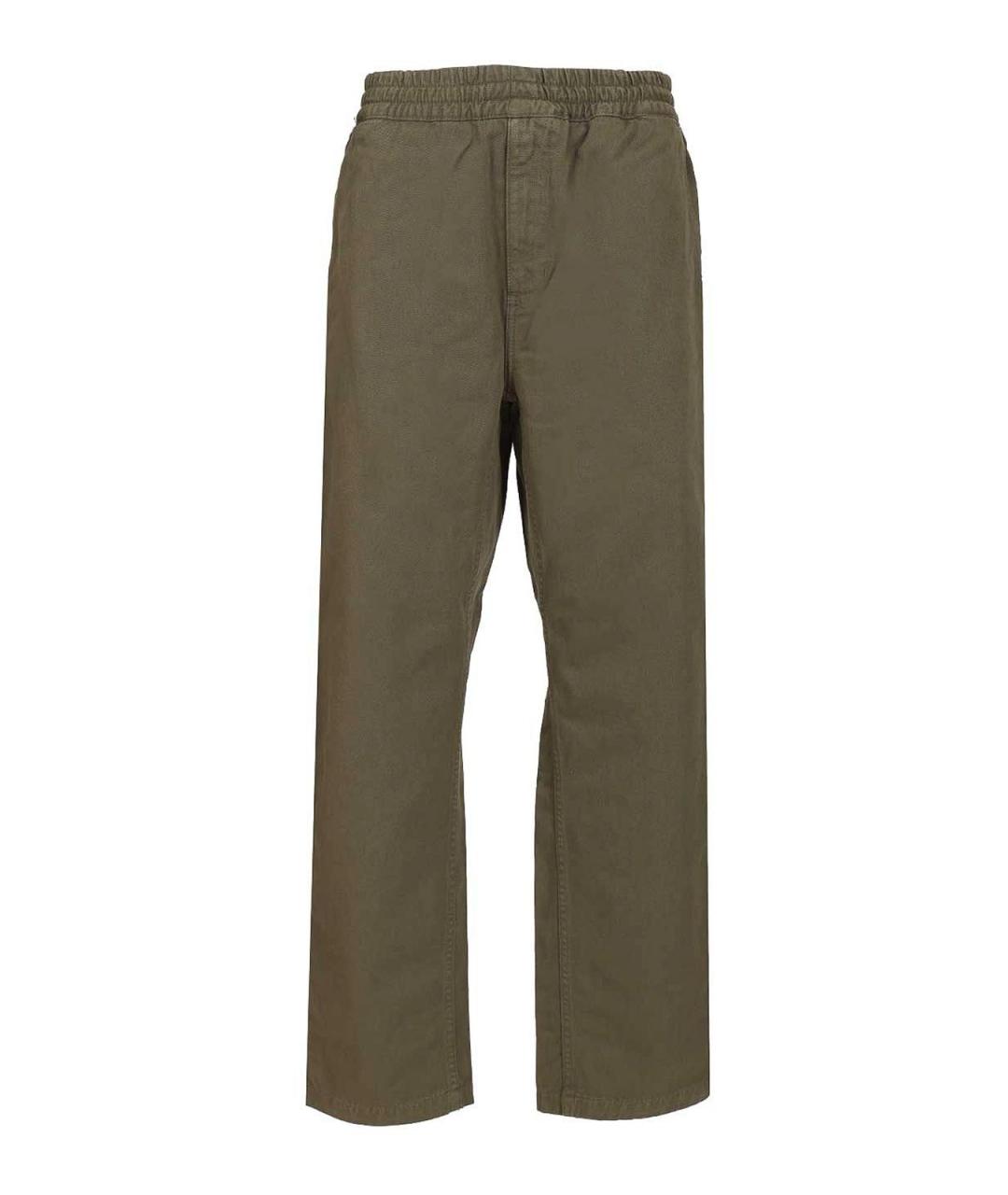 CARHARTT Хаки хлопковые повседневные брюки, фото 1