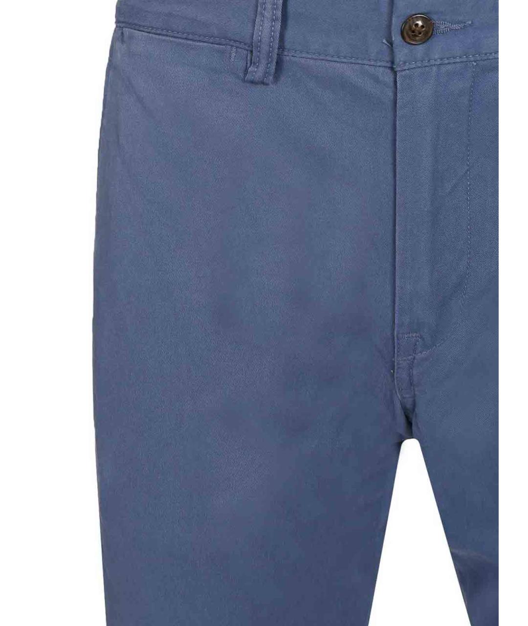 POLO RALPH LAUREN Синие хлопковые повседневные брюки, фото 4