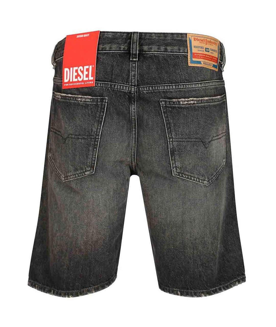 DIESEL Черные хлопковые шорты, фото 2