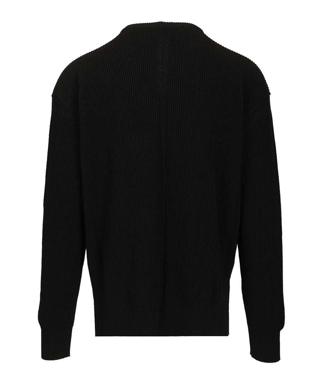 RICK OWENS Черный шерстяной джемпер / свитер, фото 2
