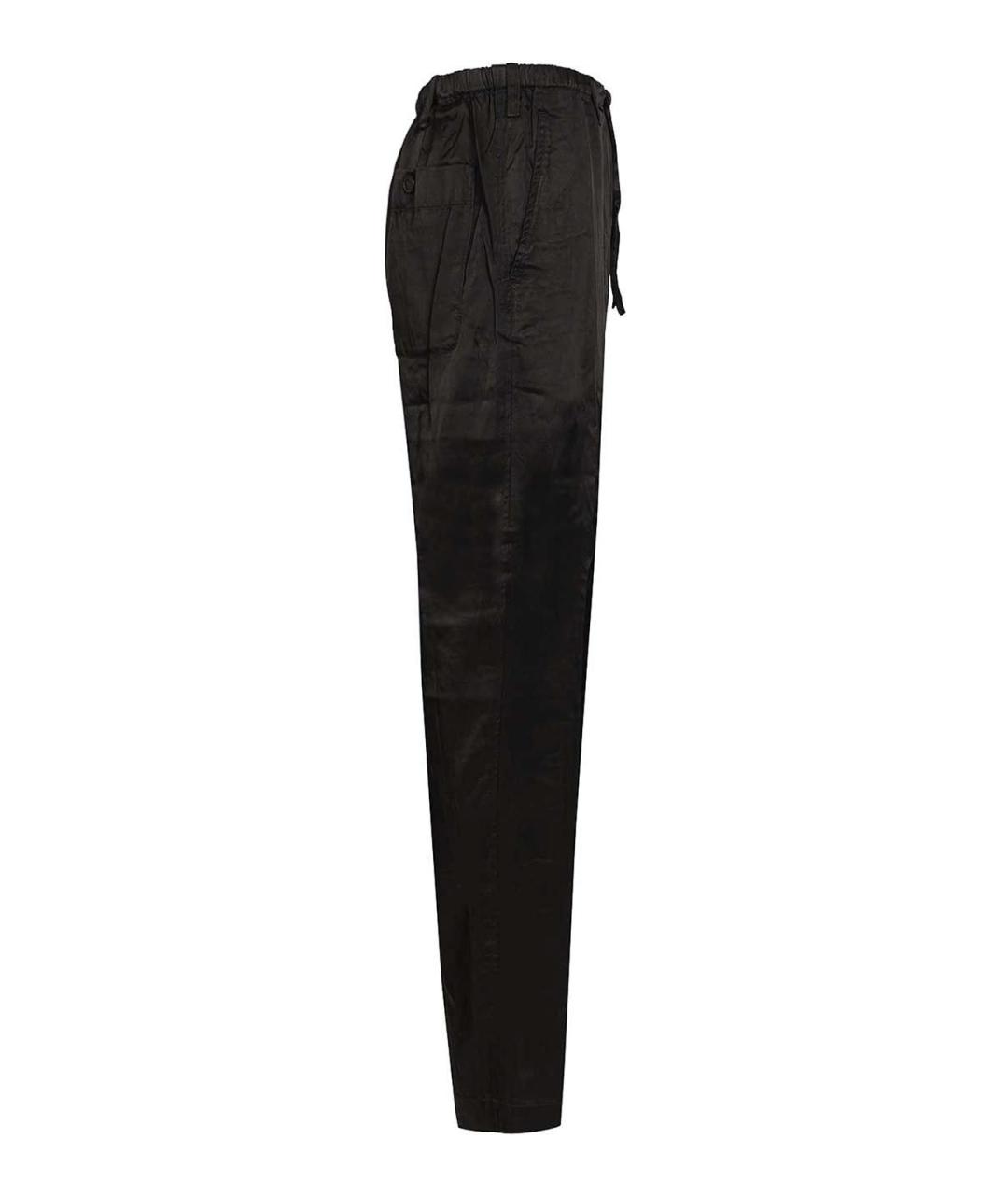 DRIES VAN NOTEN Черные вискозные повседневные брюки, фото 3