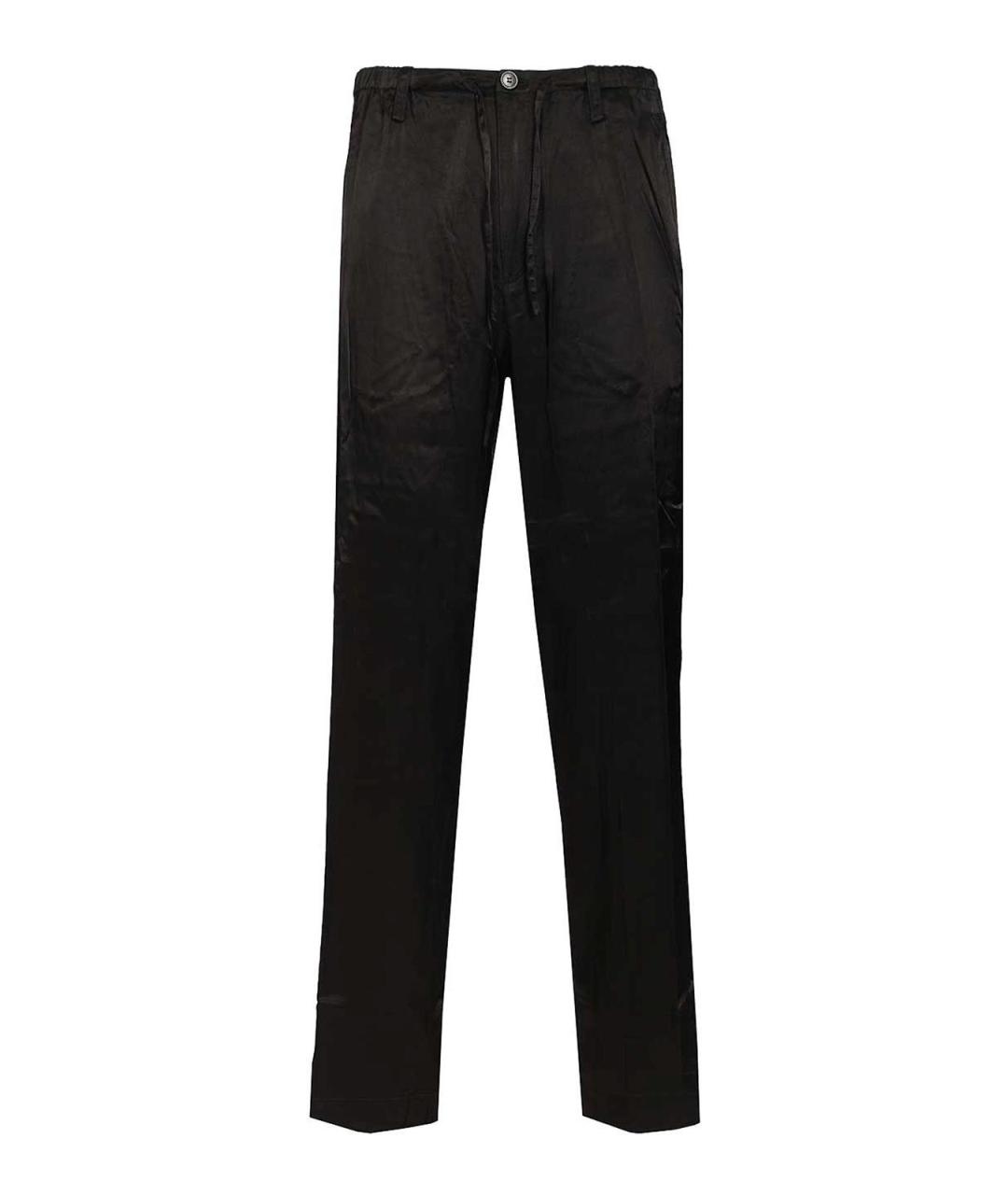 DRIES VAN NOTEN Черные вискозные повседневные брюки, фото 1