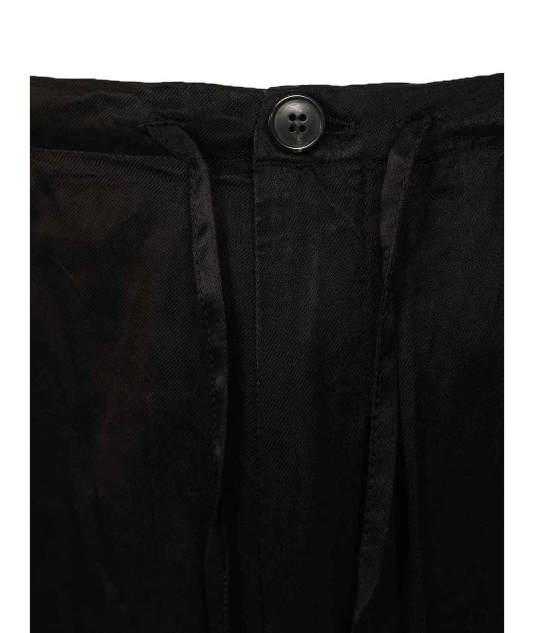 DRIES VAN NOTEN Черные вискозные повседневные брюки, фото 4